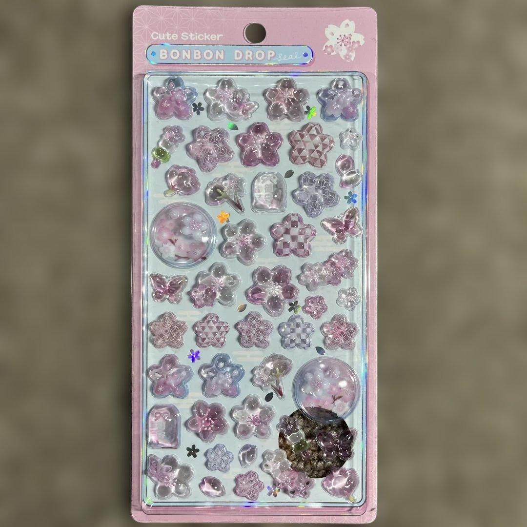 正規品 ボンボンドロップシール和柄 5枚セット