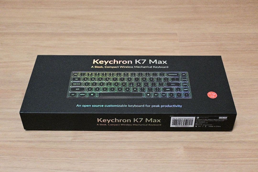 Keychron K7 Max 茶軸 ホットスワップRGB ＆ バナナ軸 セット