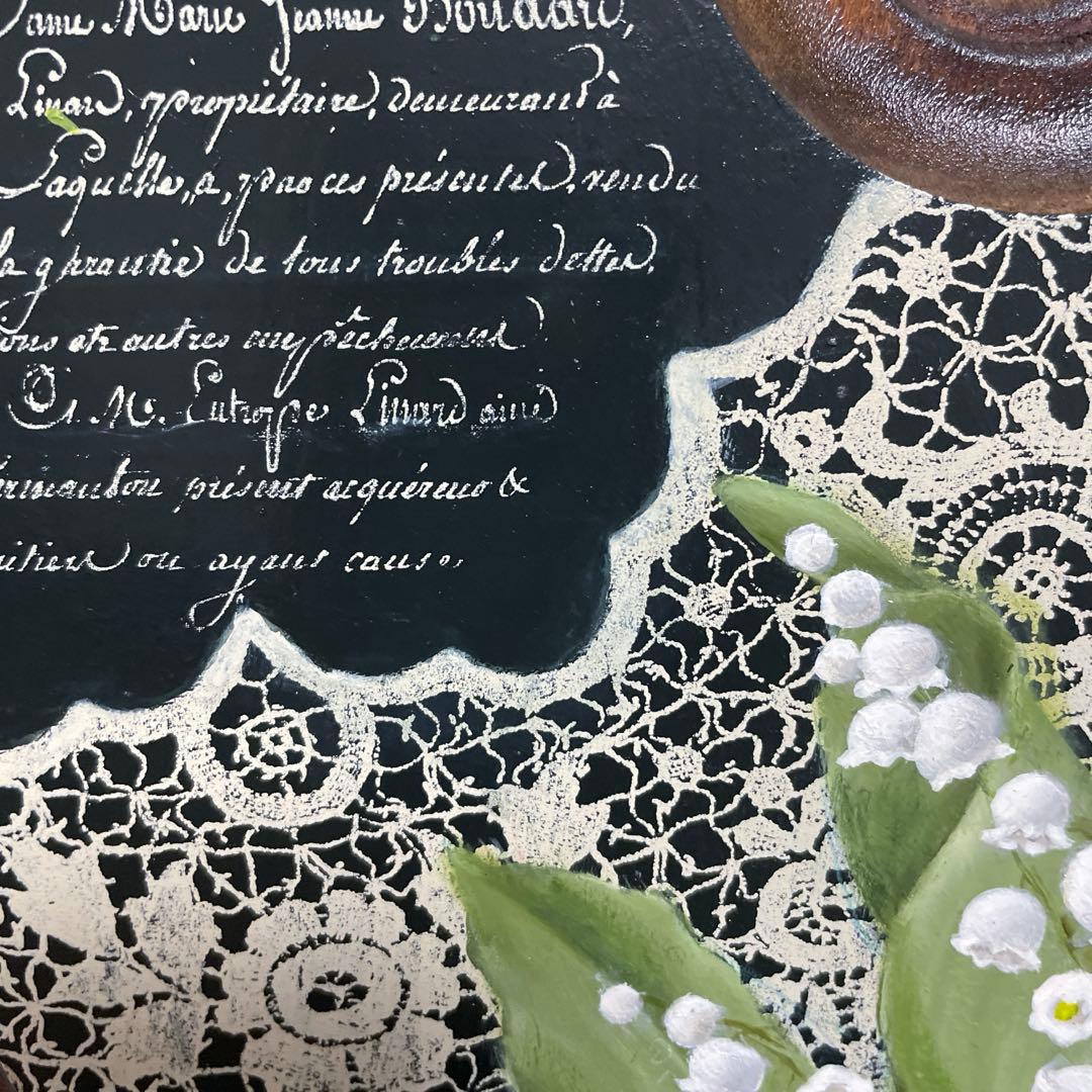 トールペイント作品　レース&鈴蘭