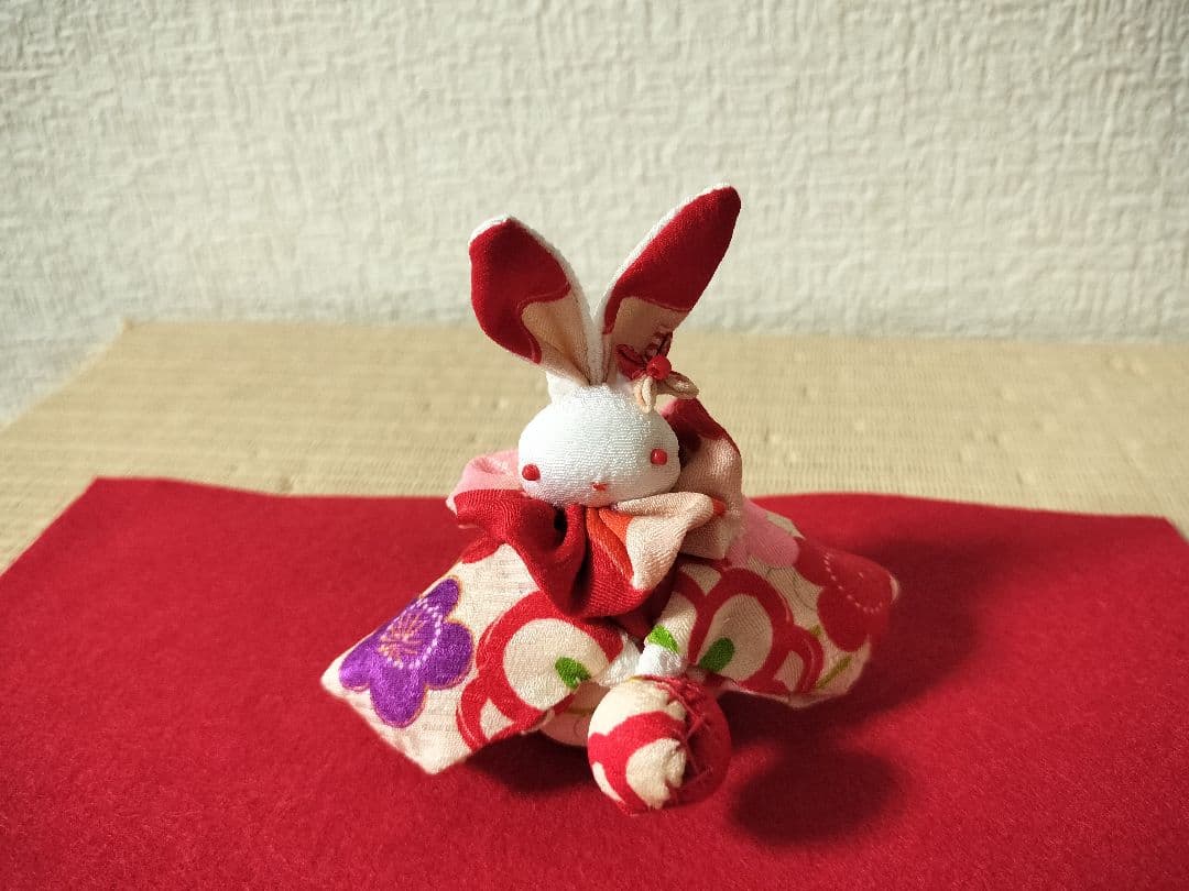 きんたろーページ！三人官女！？【うさちゃん3人組】古布と縮緬で！