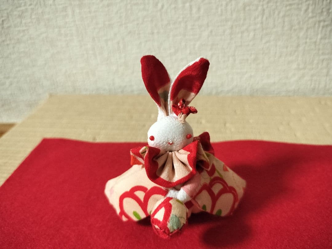 きんたろーページ！三人官女！？【うさちゃん3人組】古布と縮緬で！