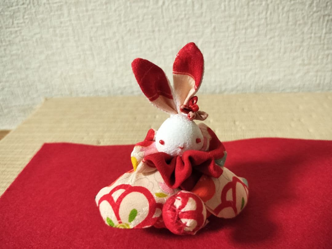 きんたろーページ！三人官女！？【うさちゃん3人組】古布と縮緬で！