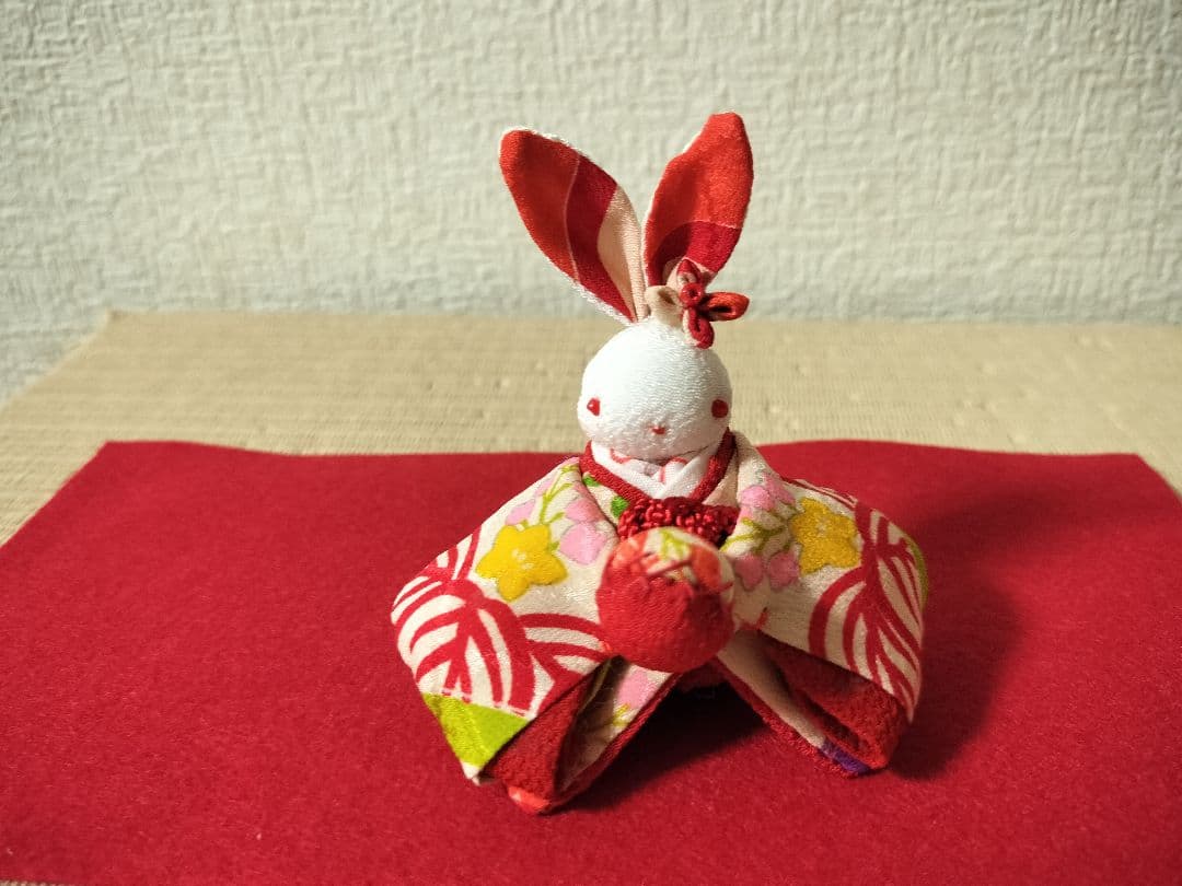 きんたろーページ！三人官女！？【うさちゃん3人組】古布と縮緬で！