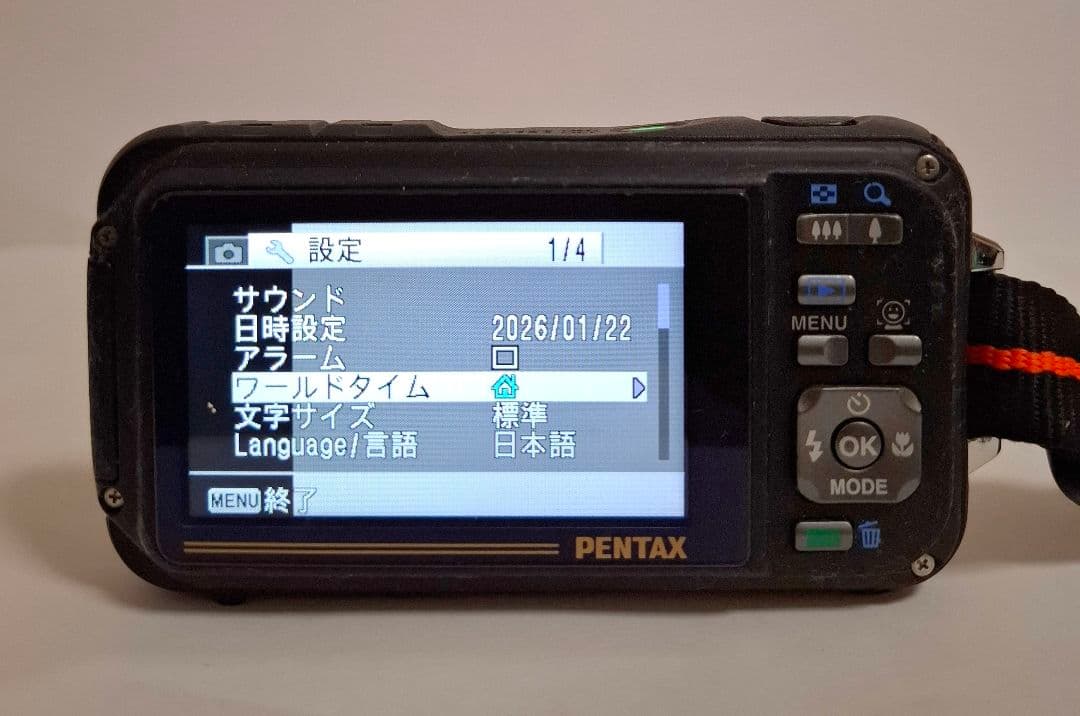 [美品] PENTAX ペンタックス OPTIO W90 デジタルカメラ