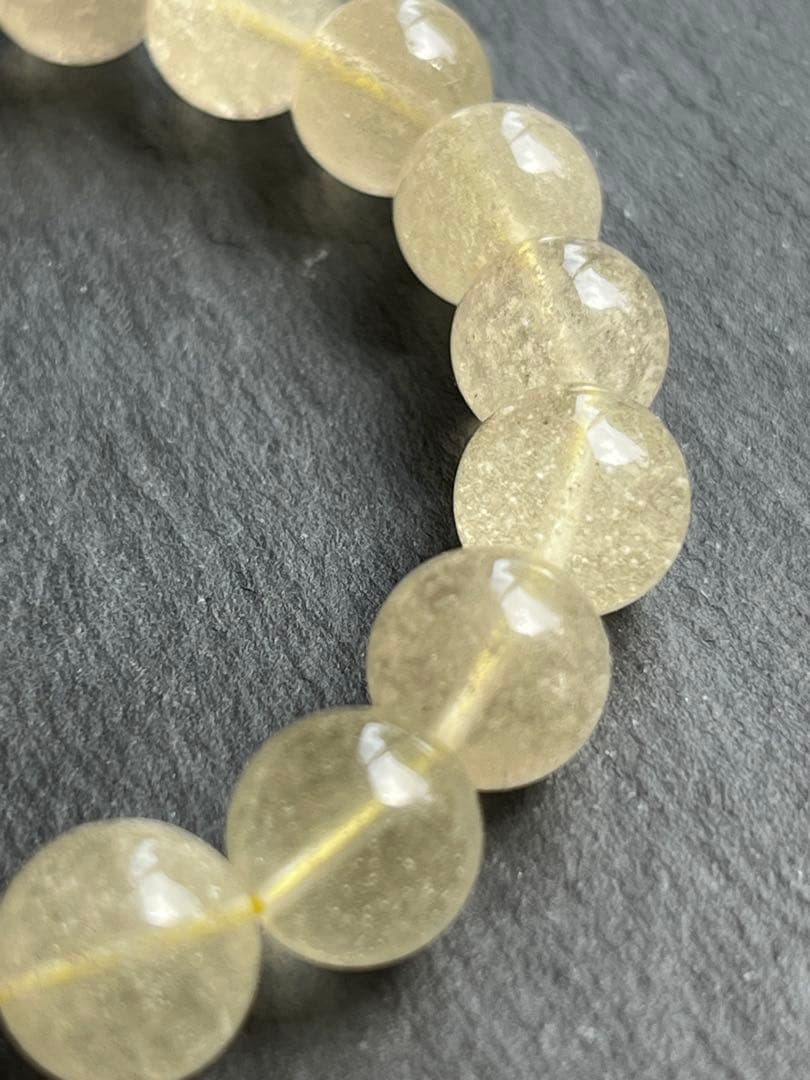 リビアングラス　9.9〜10.1㎜　ブレスレット　B