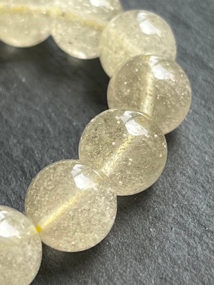 リビアングラス　9.9〜10.1㎜　ブレスレット　B