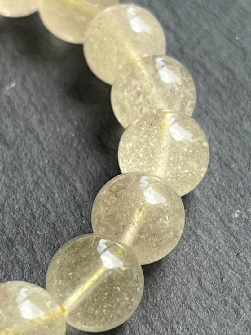 リビアングラス　9.9〜10.1㎜　ブレスレット　B