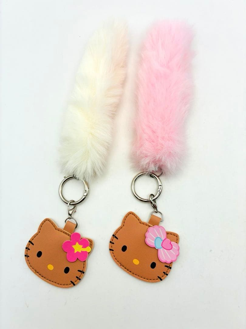 ハローキティ ふわふわファーチャーム　7個セット