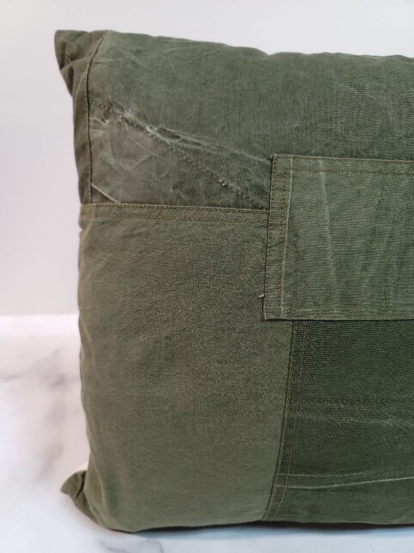hobo / ARMY CLOTH  PATCHWORK CUSHION /OV