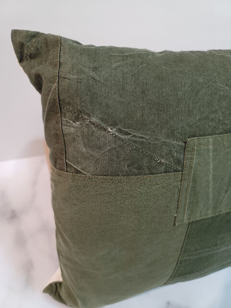 hobo / ARMY CLOTH  PATCHWORK CUSHION /OV
