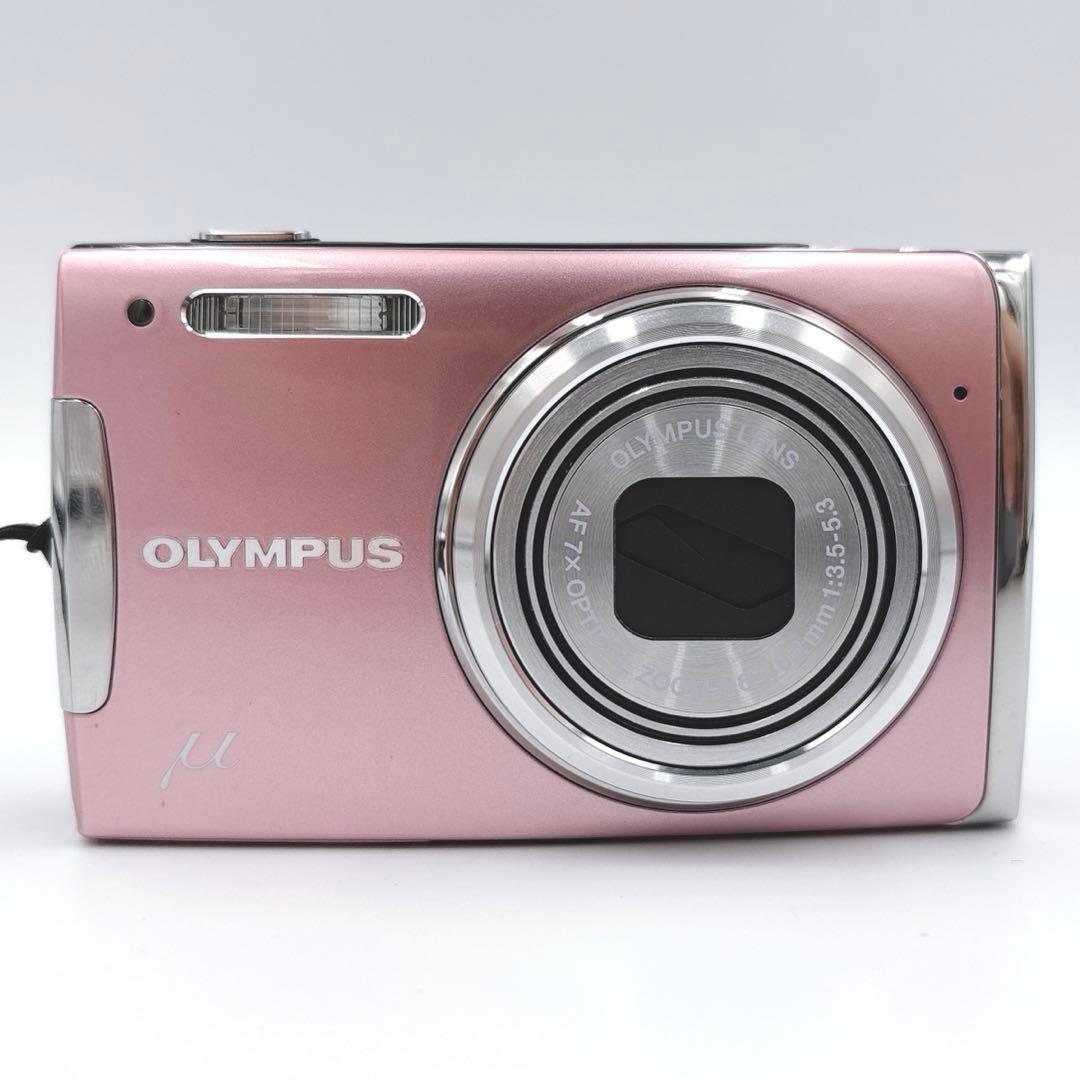 【美品】OLYMPUS μ1060 ピンク オールドコンデジ　デジタルカメラ