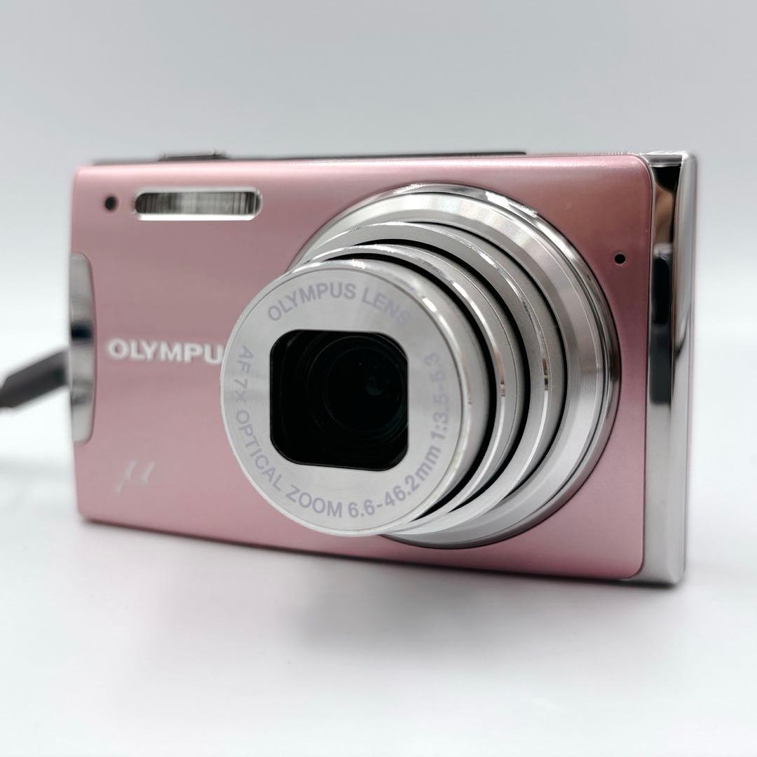 【美品】OLYMPUS μ1060 ピンク オールドコンデジ　デジタルカメラ