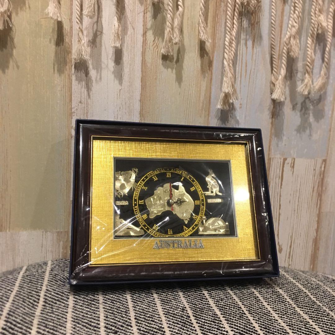 【最終値下げ】Australia Golden Frame Watch 置き時計
