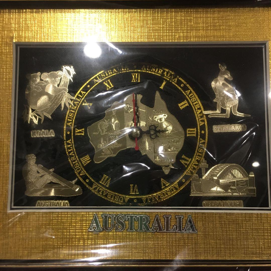 【最終値下げ】Australia Golden Frame Watch 置き時計