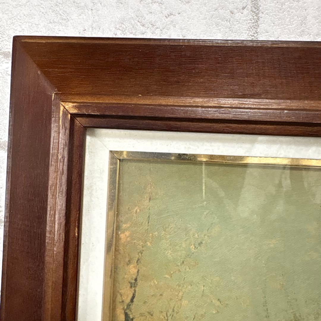 向井潤吉 「春の信濃路」 額装 風景画 複製画 工芸印刷 大日本絵画巧芸美術