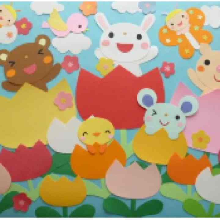 保育士 春 壁面