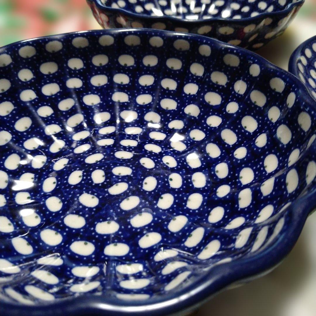 ポーランド食器　中丸深ボウル　ポーリッシュ　ツェラミカ　セラミカ　北欧食器