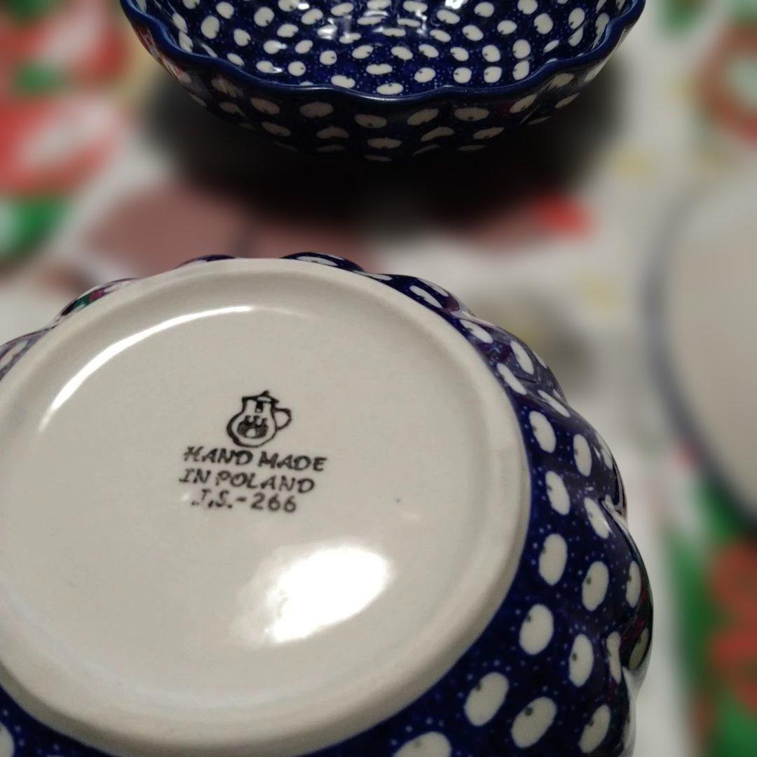 ポーランド食器　中丸深ボウル　ポーリッシュ　ツェラミカ　セラミカ　北欧食器