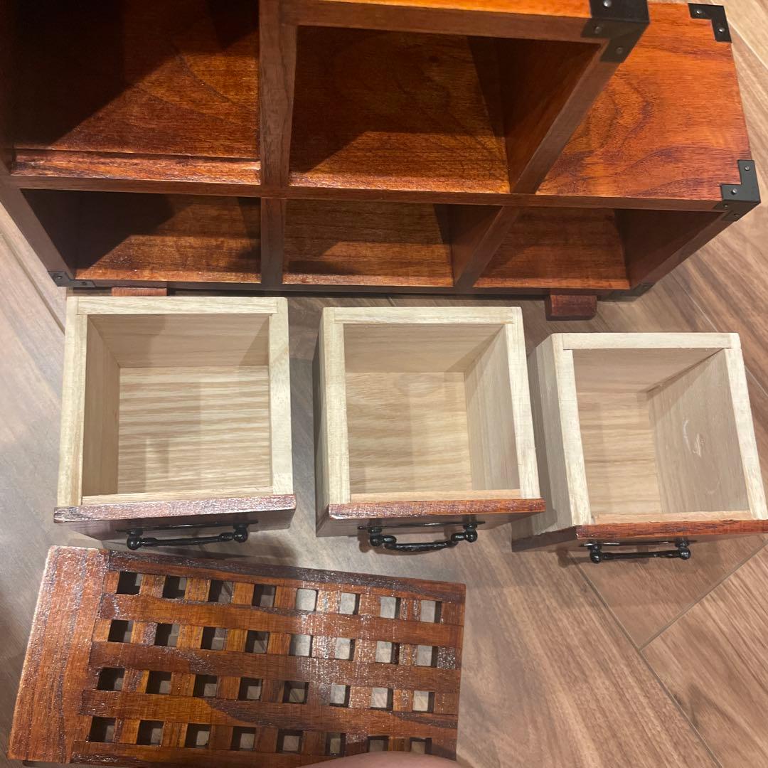 小引き出し　木製　ミニサイズ階段箪笥