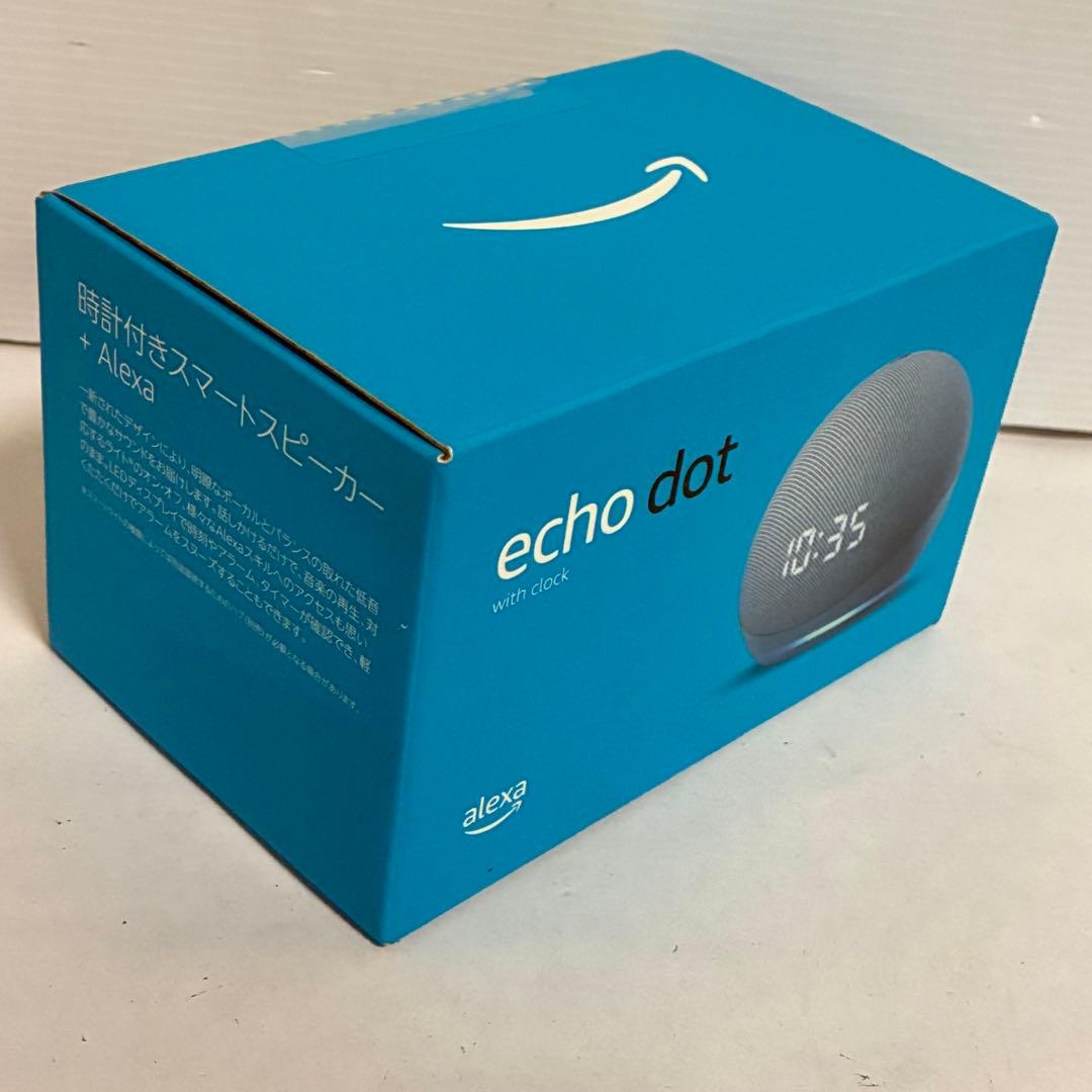 【未開封】echo dot with clock 第4世代 時計付き アレクサ