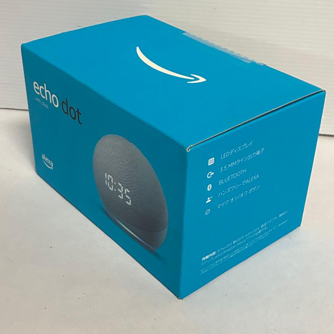 【未開封】echo dot with clock 第4世代 時計付き アレクサ