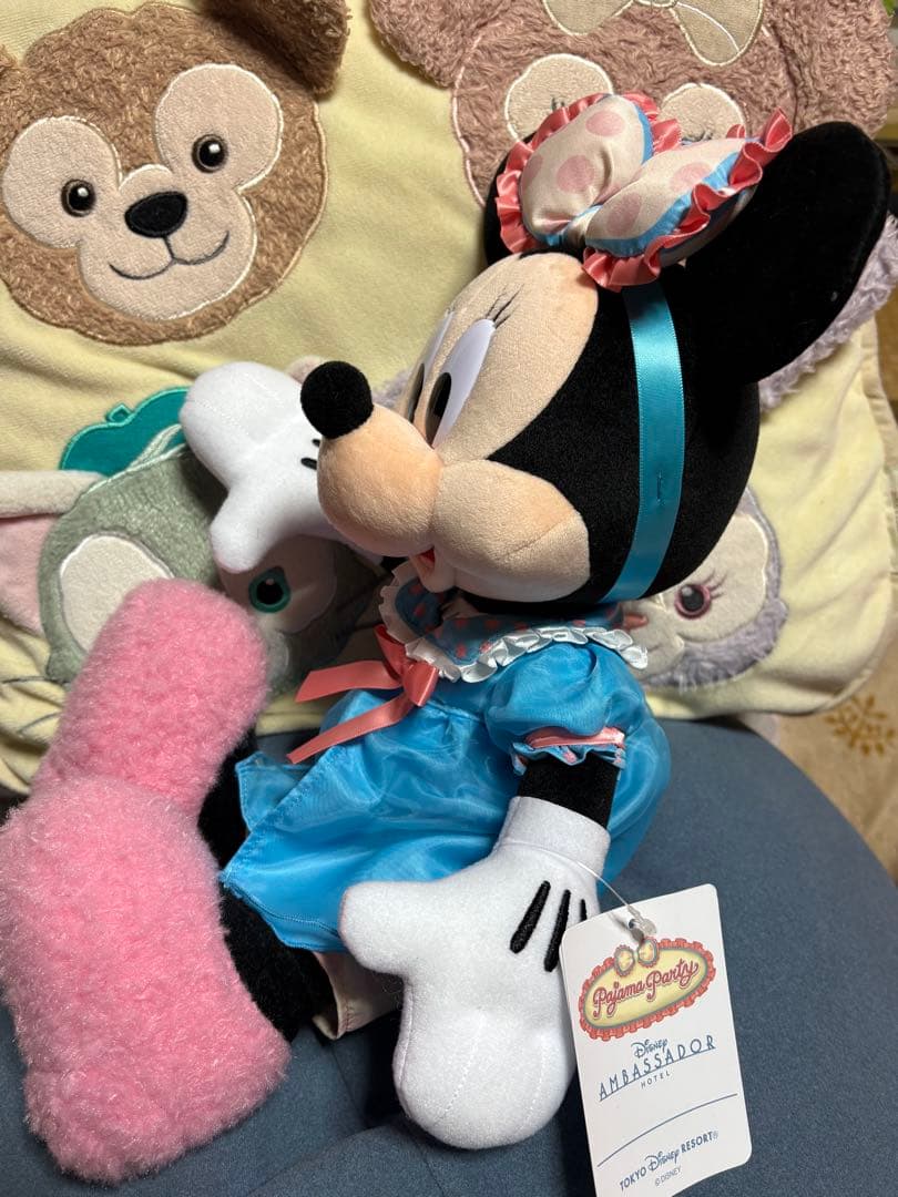 ディズニーミニーパジャマパーティー　ぬいぐるみ　アンバサダーホテル