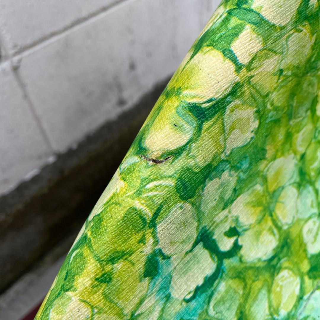 当時物レトロビンテージ品◾️花柄 総柄デザイン チェア 椅子 イス A