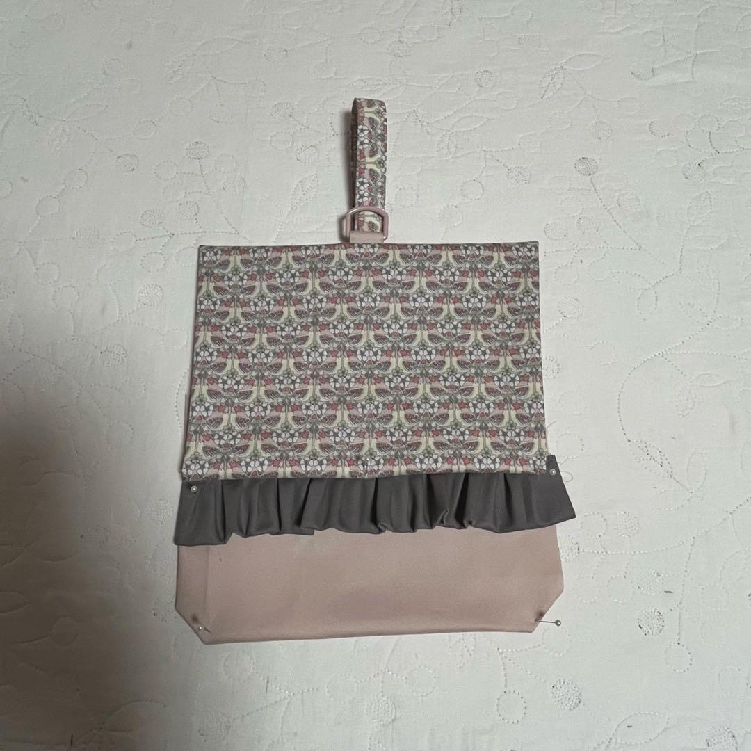 手提げバッグ　お着替え袋　上靴袋　3点　リバティ　ストロベリーフィースト　入園