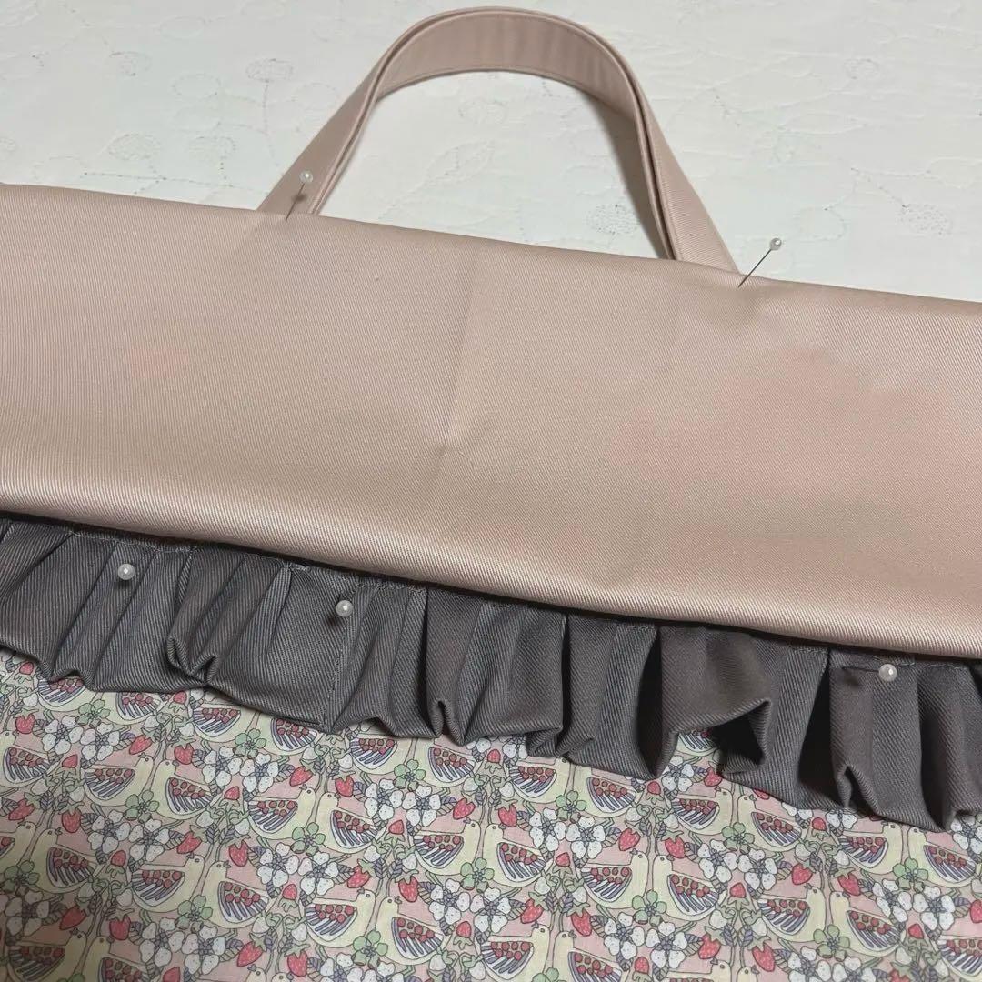 手提げバッグ　お着替え袋　上靴袋　3点　リバティ　ストロベリーフィースト　入園