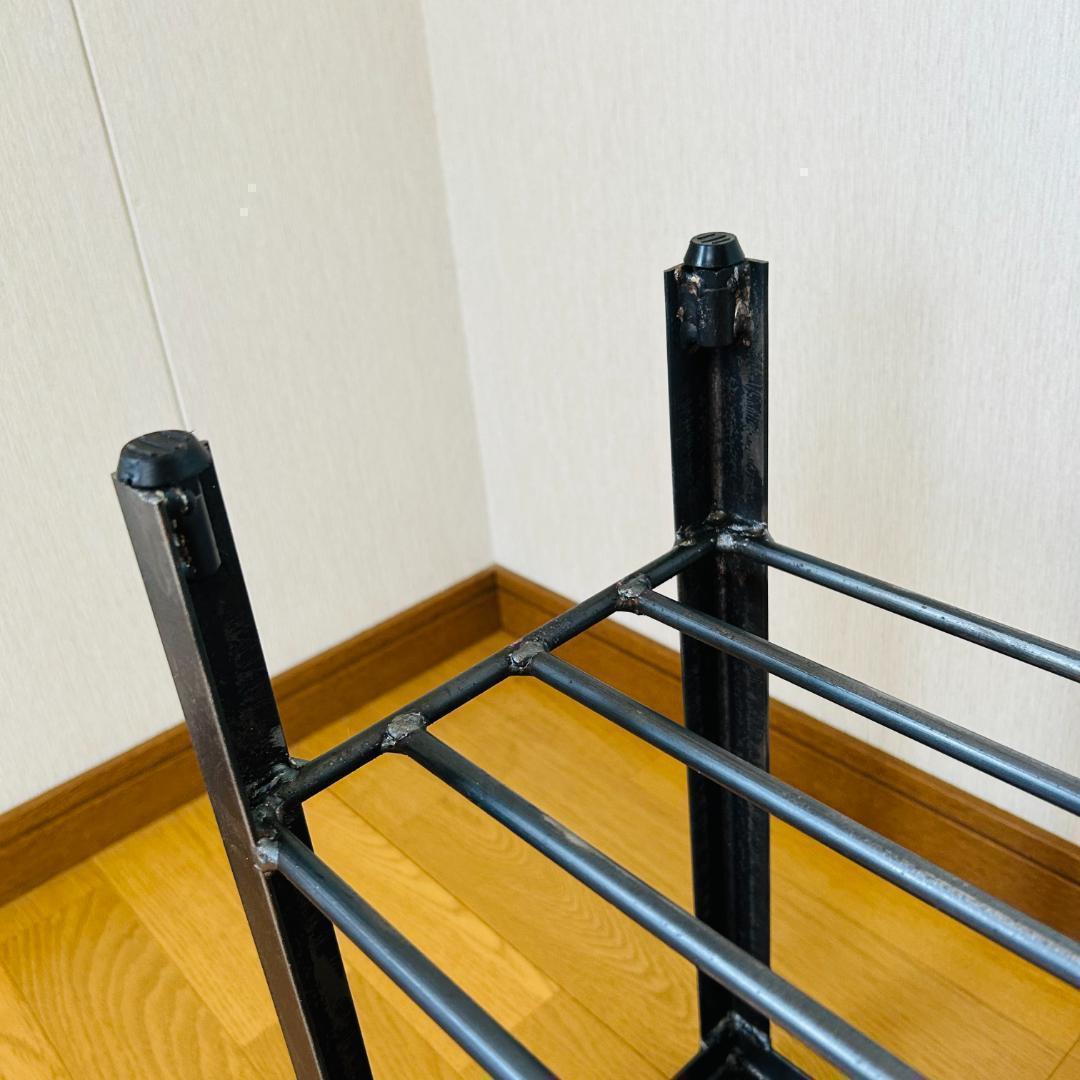 ミニベンチ　ハンドメイド　シェルフ　シューズラック　植物棚　アガペ