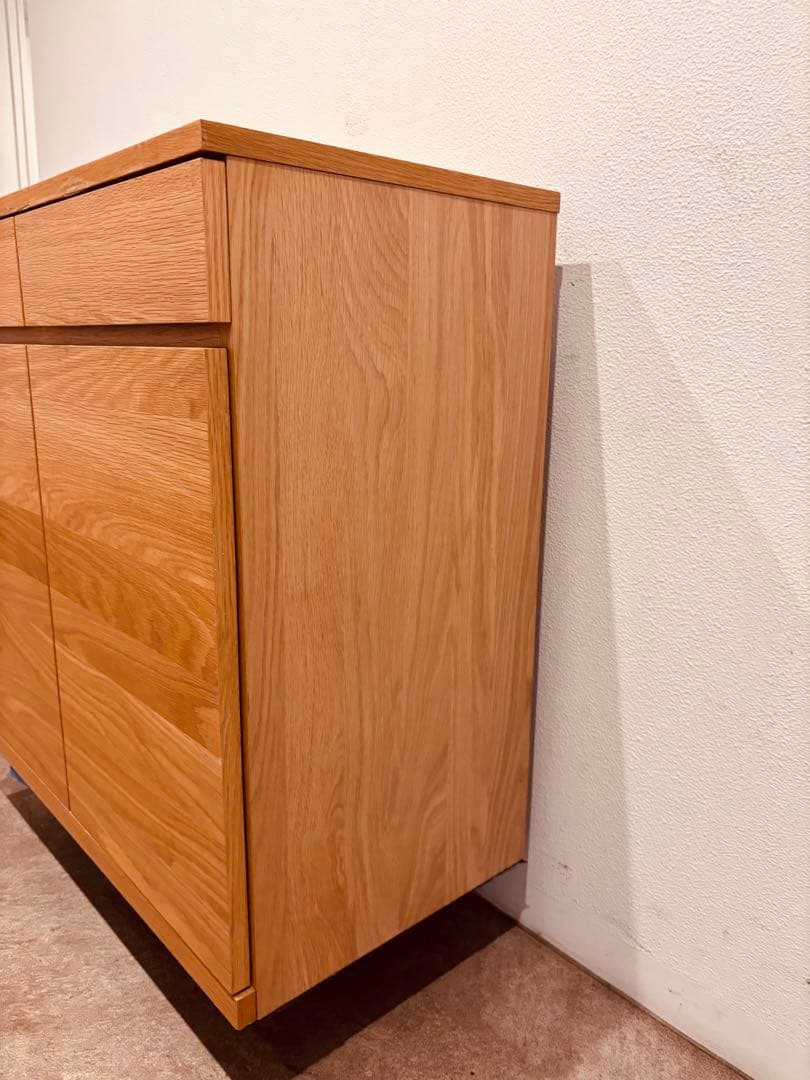⭐️美品⭐️無印良品⭐️木製キャビネット⭐️木扉⭐️オーク材