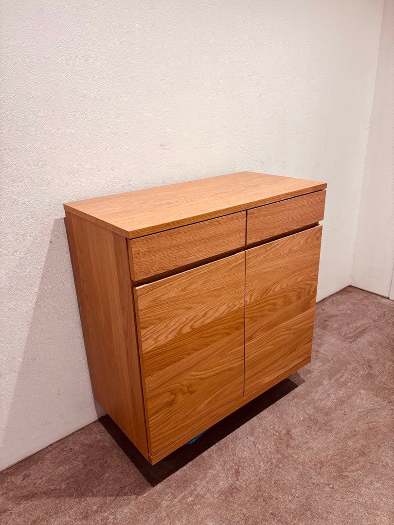⭐️美品⭐️無印良品⭐️木製キャビネット⭐️木扉⭐️オーク材