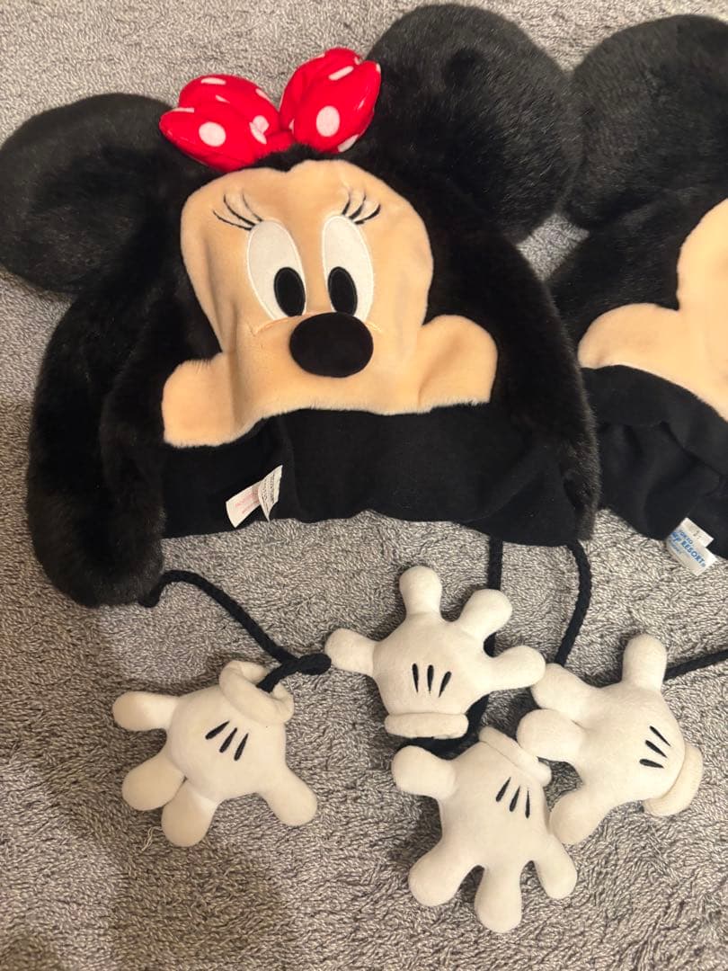 ミニーマウス・ミッキーマウスキャップセット