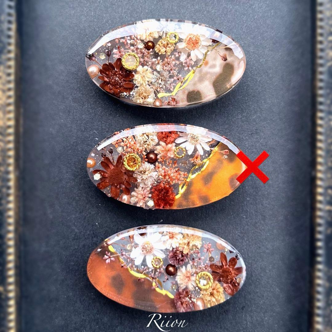 ‪ꫛꫀꪝ‪‪✿べっ甲デザインドライフラワーレジンヘアゴム‪‪‪‪✿❸