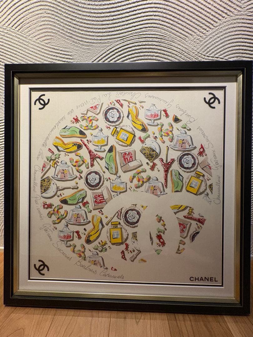 Chanel スカーフ　額縁入り