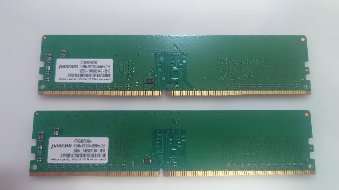 エ*8様 o*v様 crucial 8GB×2 DDR4 2666MHz メモリ