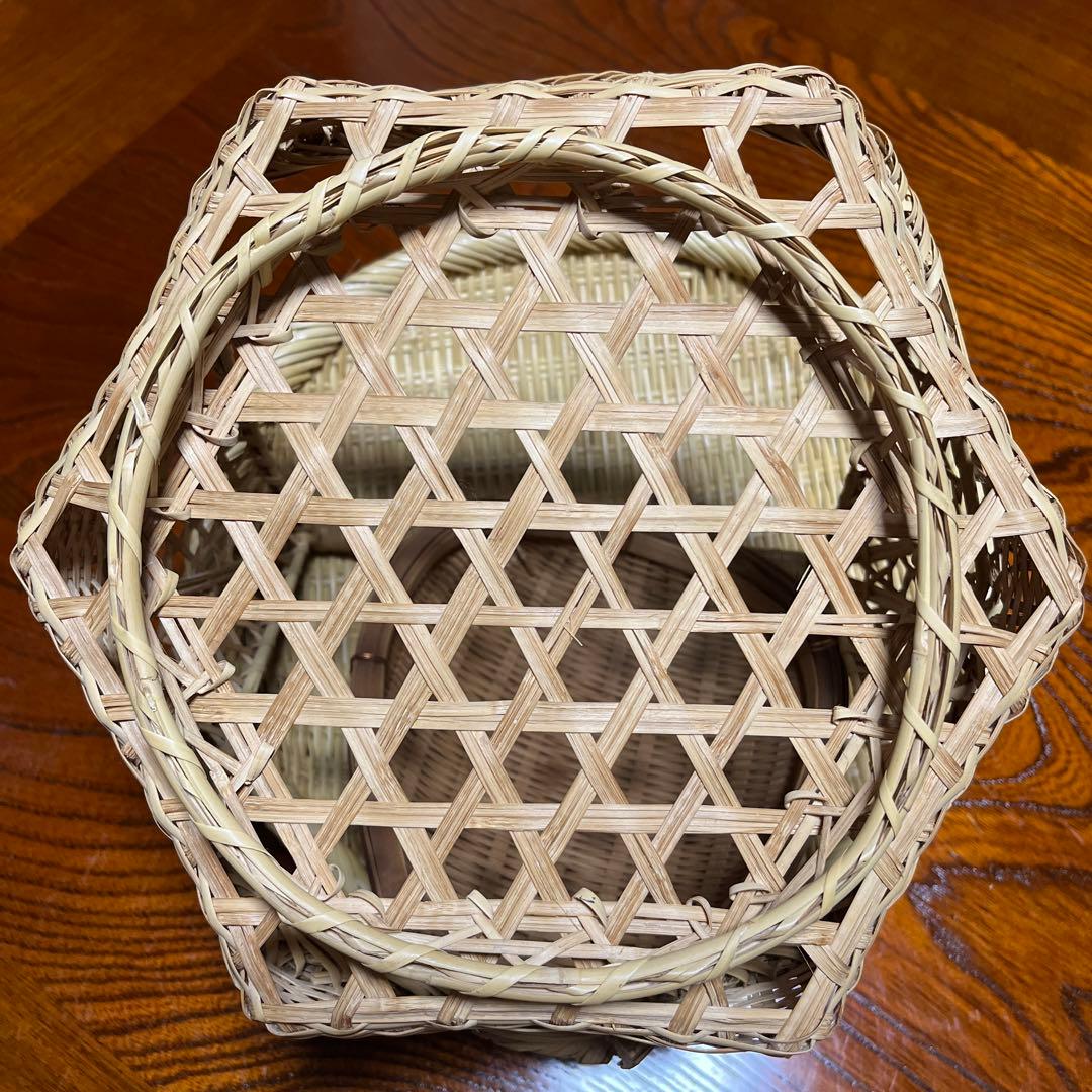 岩手県二戸郡一戸町　すず竹豆腐かご　竹細工