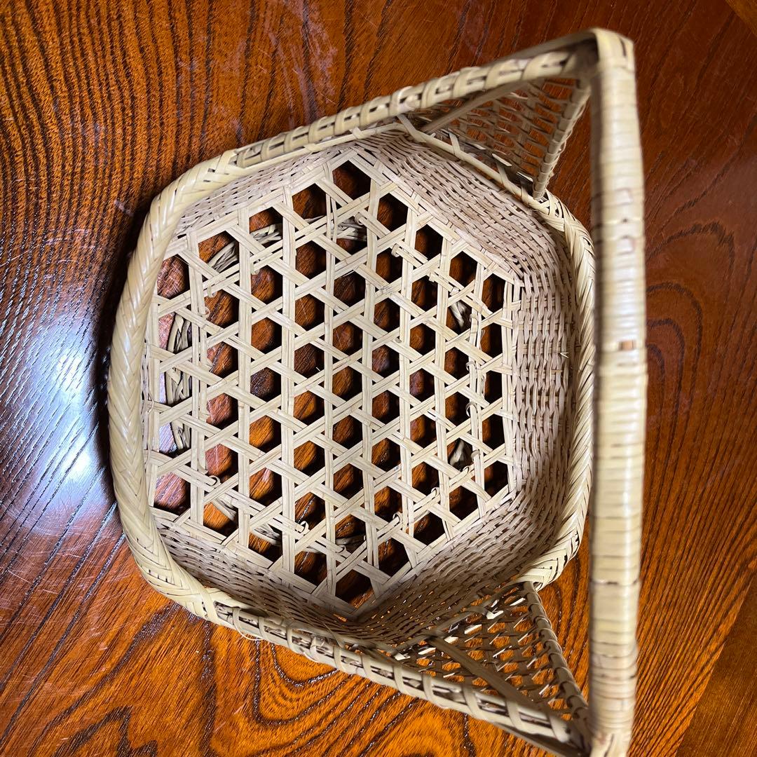 岩手県二戸郡一戸町　すず竹豆腐かご　竹細工