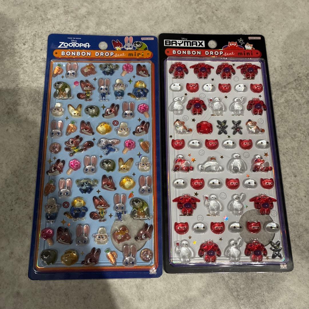 ボンボンドロップシール　ディズニー　mini ミニ　コンプリート　正規品　8枚