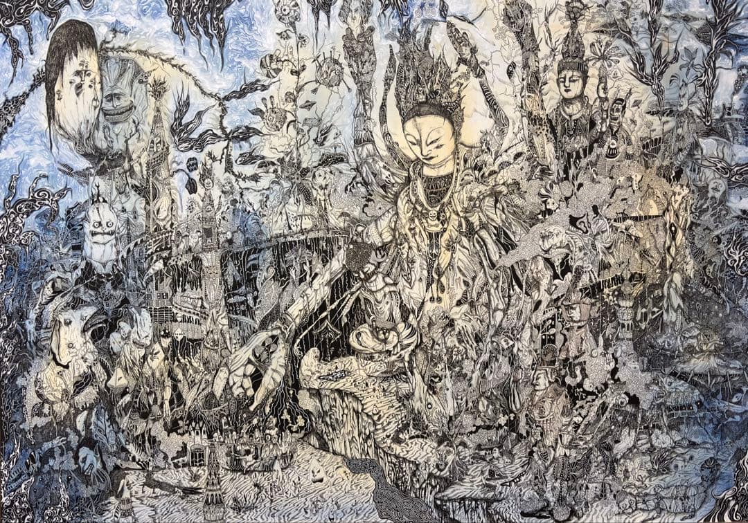 一点物 原画｜B1大型・異常な描き込み｜インテリア主役級アート