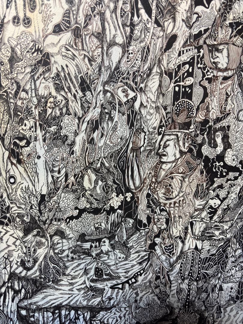 一点物 原画｜B1大型・異常な描き込み｜インテリア主役級アート