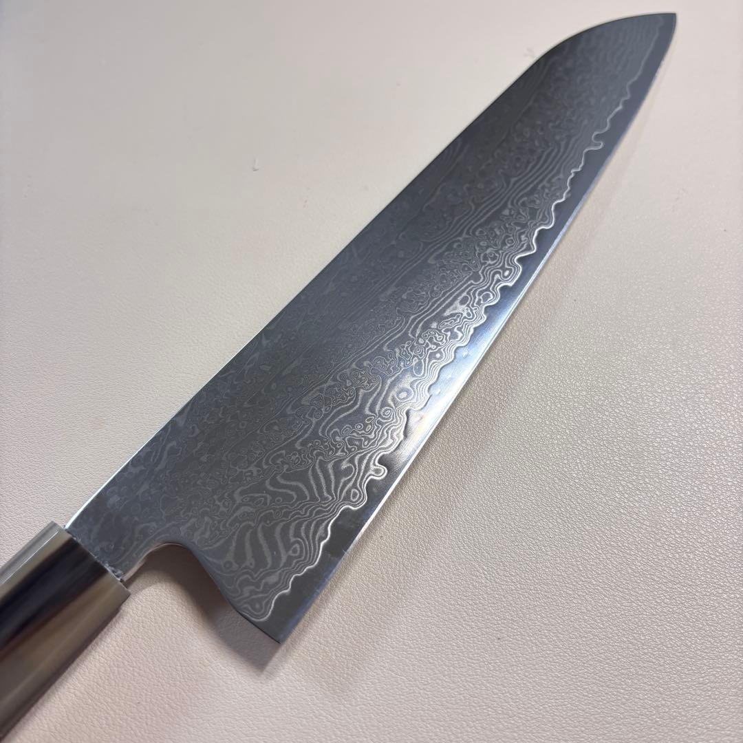 240mm 67層ダマスカスシェフナイフ 牛刀　黒檀本牛角八角柄 和包丁，