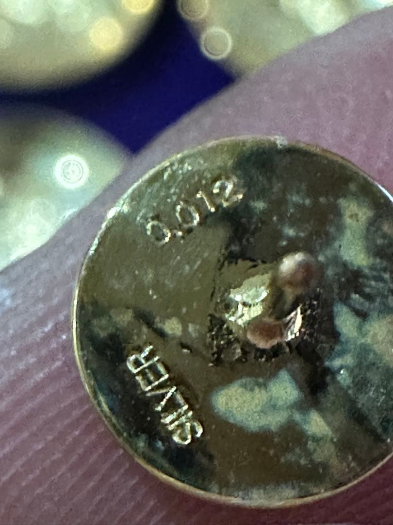 シルバー製彫刻皿と装飾品セット00.12Dia