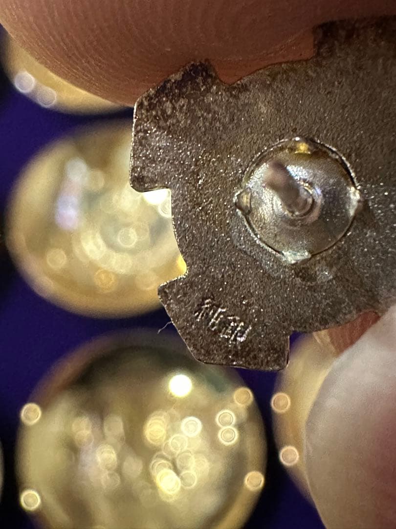 シルバー製彫刻皿と装飾品セット00.12Dia