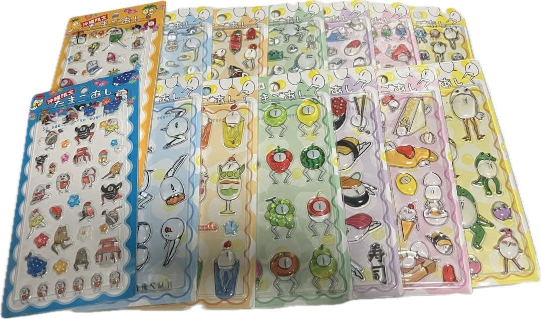 【正規品】たまごあし ぷっくりシール　14種セット コンプリート