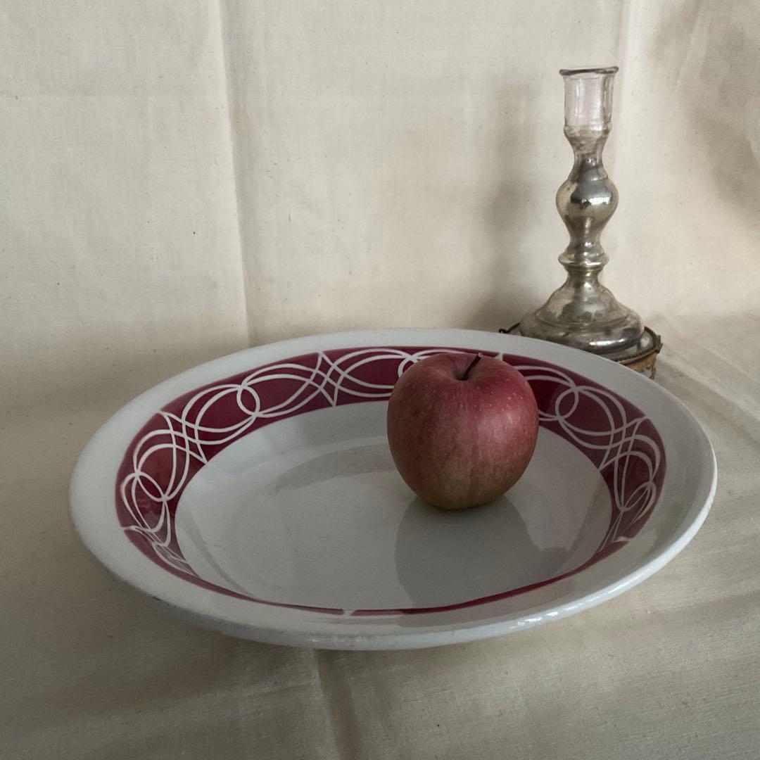 SARREGUEMINES フランスアンティーク コンポティエ／大皿