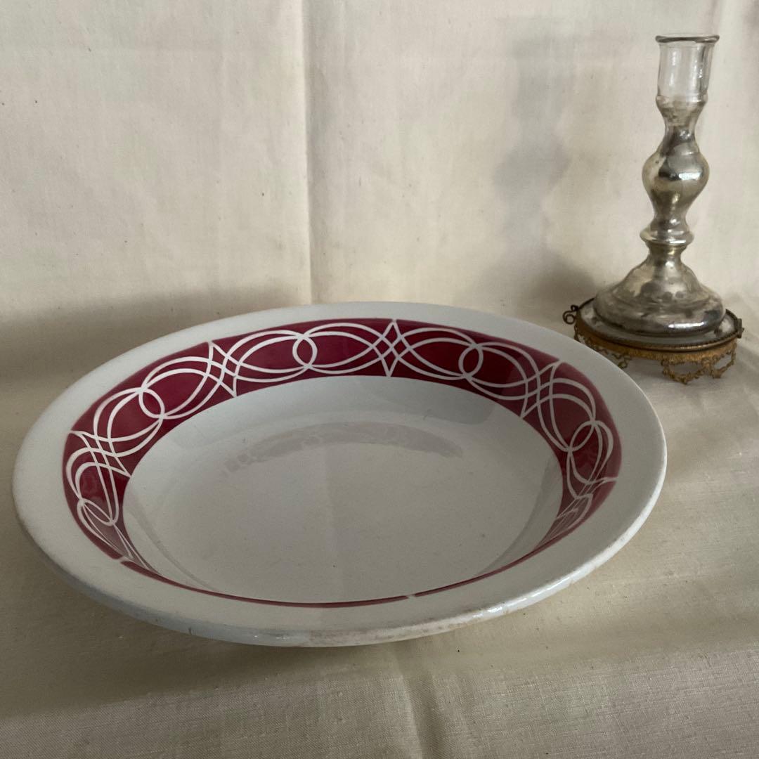 SARREGUEMINES フランスアンティーク コンポティエ／大皿