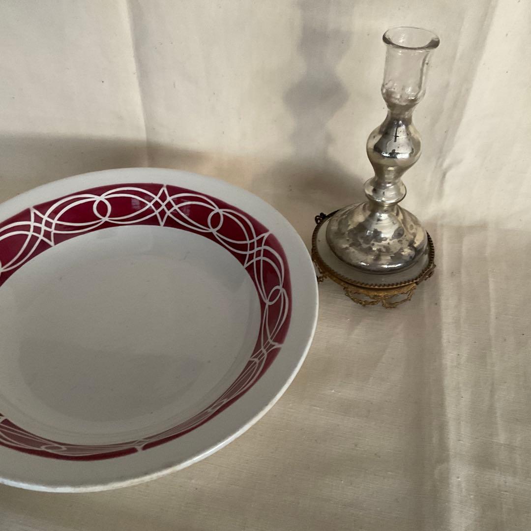 SARREGUEMINES フランスアンティーク コンポティエ／大皿