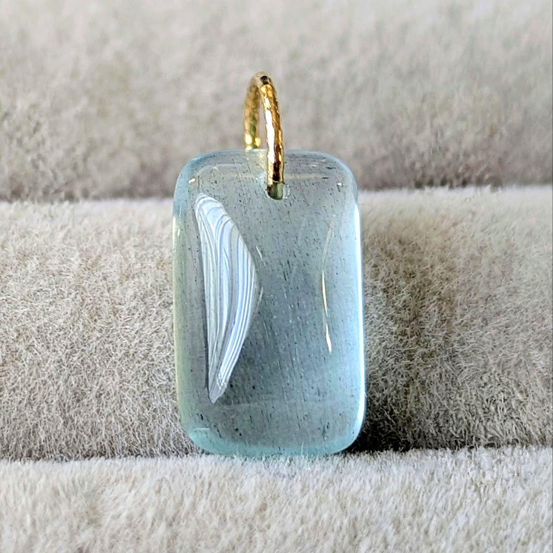 K18 アクアマリン 4.43ct ネックレスチャ―ム ペンダントトップ