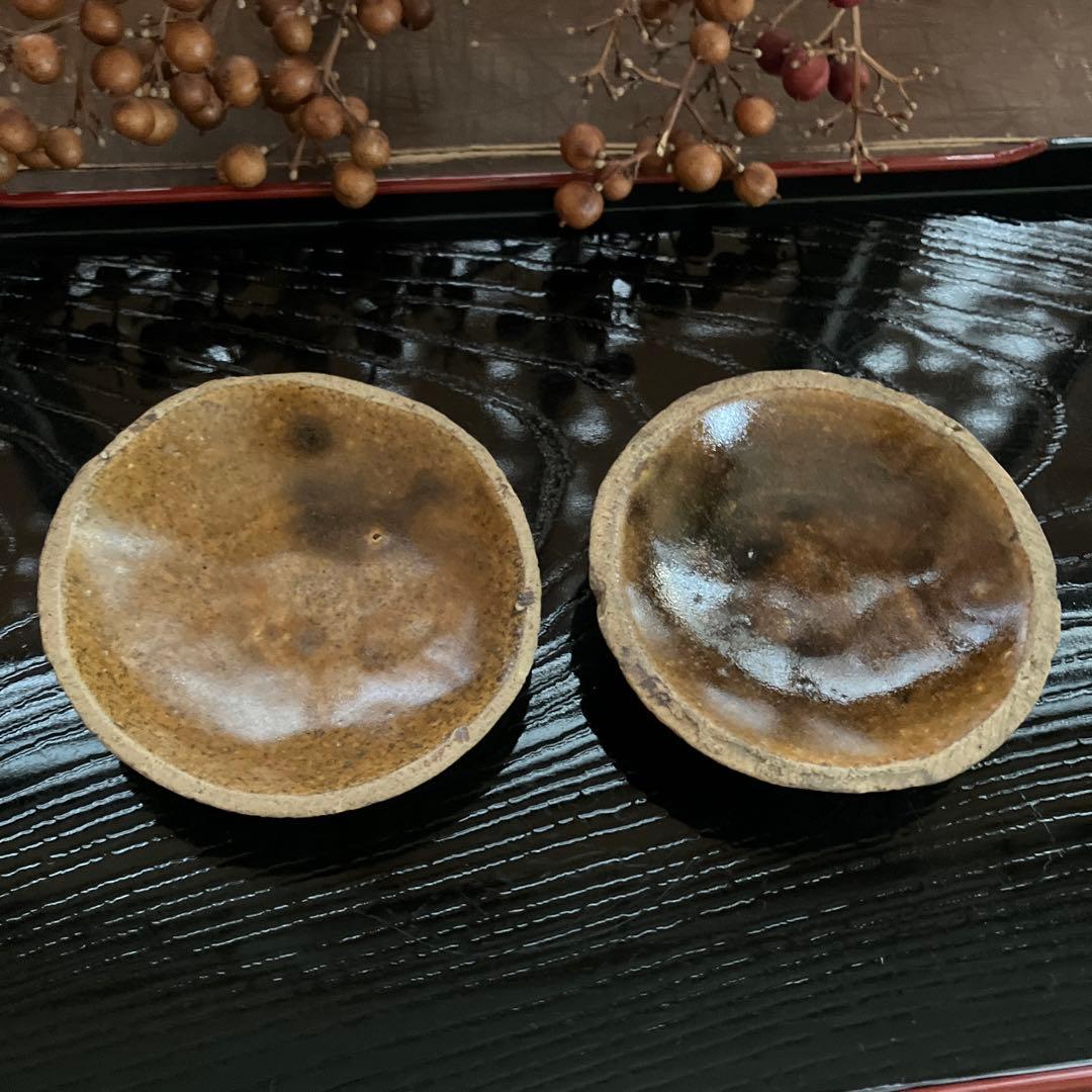 希少　初期伊万里　蛸唐草　紅皿　豆皿 小皿　飴釉 古美術 古道具 アンティーク